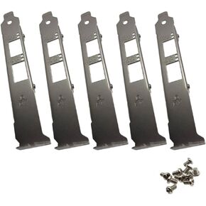 5pcs Full Height Bracket with Screws Replacement for Intel X520-SR2 X520-LR2 E10G42BTDA X520-DA2 JL82599ES E33052003 E10G42BFSR X710DA2 in Kuwait