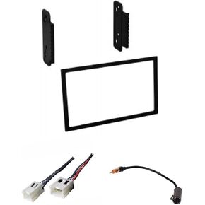Double Din Car Stereo Radio Kit, Wire Harness, and Antenna Adapter Made for Nissan: 1998-2004 Frontier and 2000-2004 Xterra