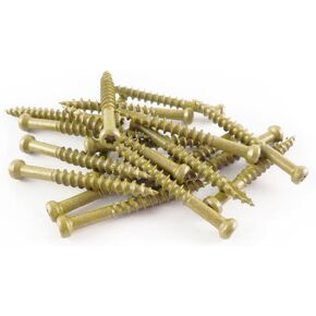 TH7X112-5 Number-7 by 1-1/2-Inch Trim Head Wood Construction Screws, T10, 5-Pound Net Weight, 1,225-Piece , Gold