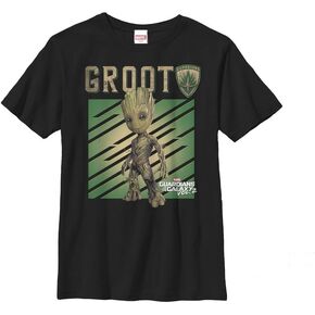 Fifth Sun Marvel Universe Groot Tree Boy's Solid Crew Tee