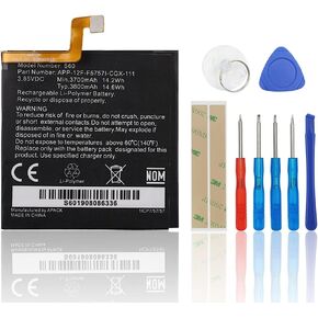 Replacement Battery Compatible with CAT S60 Caterpillar CAT S60 APP-12F-F5757I-CGX-111 with Toolkit