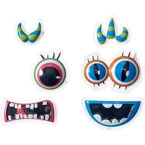Monster Face Creations Pop Tops Cake Decorations - 6 pc set