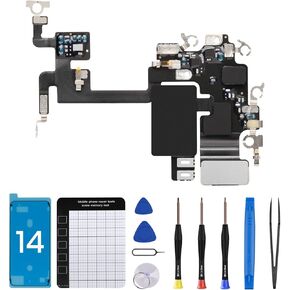 for iPhone 14 WiFi Antenna Flex Cable Compatible with iPhone14 WLAN Antenna Replacement Part 6.1" with Repair Fix Tool Screwdriver Tweezers A2649 A2881 A2882 A2883 A2884