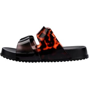 mini melissa Cozy Jelly Slides for Kids - Slip-on Jelly Shoes, Slip On Sandals for Girls, Open Toe Summer Shoes, Adjustable