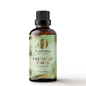 Florona Premium Quality Fragrance Oil - 1 fl oz for Soap Making, Candle Making, Diffuser Aromatherapy, Home Scents, Diffusor (Fresh Cut Grass)