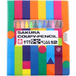 1 X Sakura Coupy Pencil 12 Colors Soft Case FY12-R1