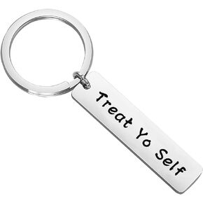 CENWA Treat Yo Self Keyhchain Funny TV Show Fans Gift