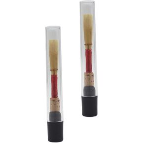 Handcrafted Wind Instrument Oboe Reeds - 2pcs Medium-Strength Double Bundle - Oboe Instrument Accessories and Replacement Parts - Perfect for Beginners & Intermediate Players