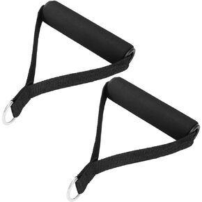 BESPORTBLE Resistance Band Handles Grips, 2 Pcs Exercise Handles with Solid ABS Cores - Cable Machine Attachments for Resistance Tube Exercise Strength Training and Cardio Workout