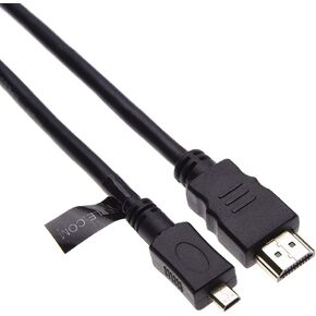 Keple Micro HDMI Cable High Speed Micro HDMI (Type D) to HDMI (Type A) Lead for Connecting for Panasonic | Acer | Kodak | Olympus | Asus Transformer | (2m 6.5FT)