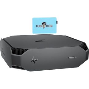 HP Z2 G5 Mini Workstation School & Business Desktop (Intel i5-10500 6-Core, 24GB RAM, 4TB PCIe SSD, Intel UHD 630, WiFi, Bluetooth, USB 3.2, Display Port, Black, Win11P) Bundle w/DKZ Hub