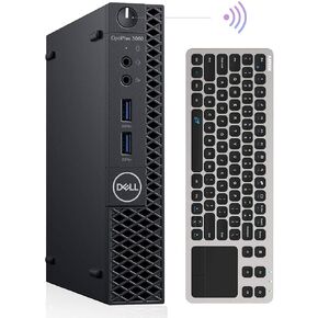 Dell Mini PC Windows 11 Pro OptiPlex 3060 Mini Computers,Intel i7-8700T up to 4.0Ghz,32GB DDR4 512GB M.2 NVMe SSD,AX210 Built-in WiFi 6E,HDMI Dual Monitor Support,Wireless Touch Keyboard(Renewed)