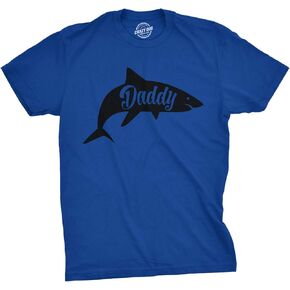 Mens Daddy Shark T Shirt Cute Funny Family Cool Best Dad Vacation Tee for Guys in Saudi Arabia