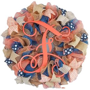 Year Round Wreath - Spring All Year Long Wreaths - Everyday Birthday Gift for Her - Year Round Birthday Gift for Her - P7 (No Centerpiece)
