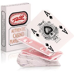 Genuine Casino Cards - Four Played Decks from Assorted Nevada Casino Cartas Casino Quality Playing Cards NO Jokers 4 Pack