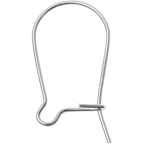 Adabele 100pcs Hypoallergenic Earring Hooks Kidney Ear Wire 36mm Long Antique Bronze Plated Brass for DIY Craft Earrings Jewelry Making CF46-36