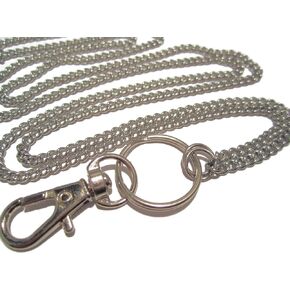 Just A Plain Chain Lanyard - Stainless Steel Strong Badge Holder