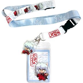 Inuyasha Merch ID Badge Holder Lanyard Keychain Lanyard w/Plastic Pendant
