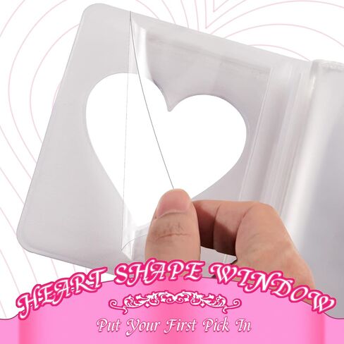 3 قطع 3 بوصة صغيرة Kpop Photocard Binder حامل ألبوم الصور Kpop Binder Love Heart جوفاء Photocard حامل صغير Photocard كتاب رف الكتب ألبومات الصور لكاميرا المجمع، 36 جيوب in Saudi Arabia