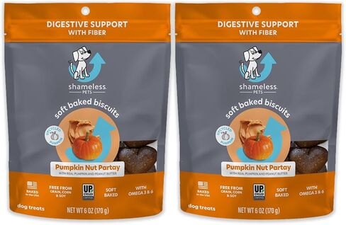 Shameless Pets Pumpkin Nut Par-Tay Soft-Baked Biscuit, 6 OZ in Saudi Arabia