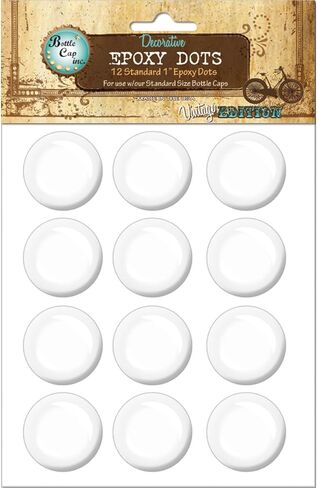 Bottle Cap 1-Inch Epoxy Dots, Standard in Saudi Arabia