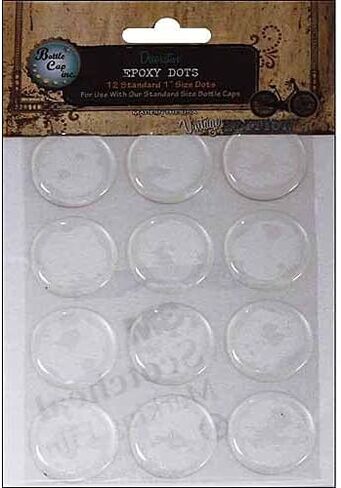 Bottle Cap 1-Inch Epoxy Dots, Standard in Saudi Arabia