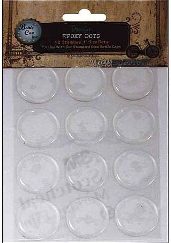 Bottle Cap 1-Inch Epoxy Dots, Standard in Saudi Arabia