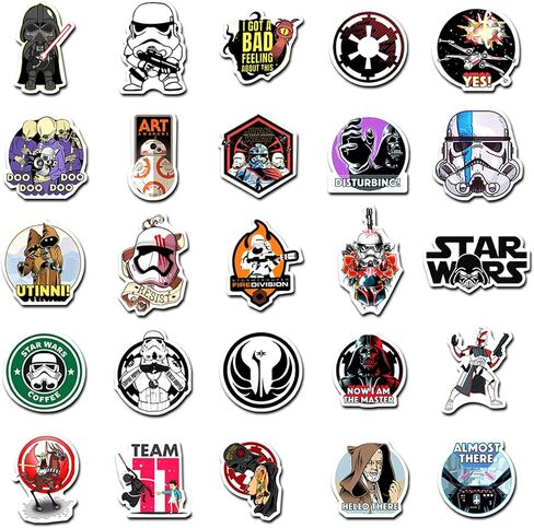 Star War Stickers Mandalorian Stickers 100pcs Star Wars Stickers for Laptop Water Bottle Car Motorcycle Bicycle Luggage Decal Graffiti Patches Skateboard Stickers for Kids Teens and Adults in Saudi Arabia