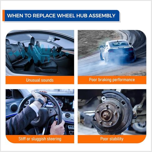 PAROD 512548 Rear Wheel Hub and Bearing Assembly Fit for 2013 Infiniti JX35, 2014-2020 QX60, 2019-2023 Nissan Altima, 2015-2023 Murano, 2013-2020 Pathfinder w/ABS in Saudi Arabia