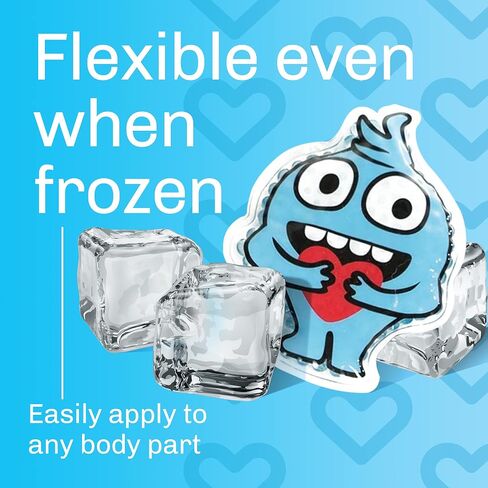Pain Relief Hot Cold Therapy Reusable Heating Pad and Ice Packs (5 Pack) - Flexible Gel Beads for Sinus Pressure Face Puffiness Headaches, Wisdom Teeth, Breastfeeding - for Kids, Adults in Saudi Arabia