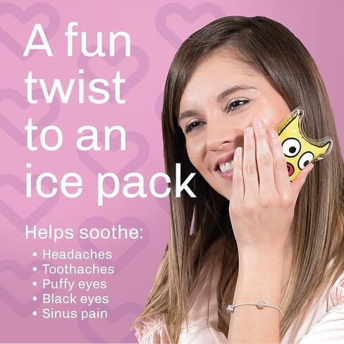 Pain Relief Hot Cold Therapy Reusable Heating Pad and Ice Packs (5 Pack) - Flexible Gel Beads for Sinus Pressure Face Puffiness Headaches, Wisdom Teeth, Breastfeeding - for Kids, Adults in Saudi Arabia