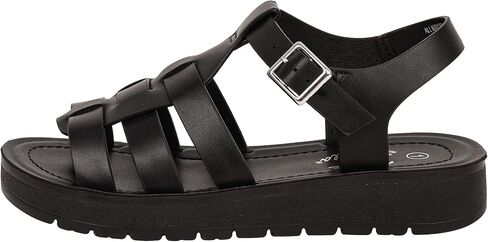 Girls Sandals Open Toe Sandal Fisherman Buckle Ankle Strap Platform Martin-2 in Saudi Arabia