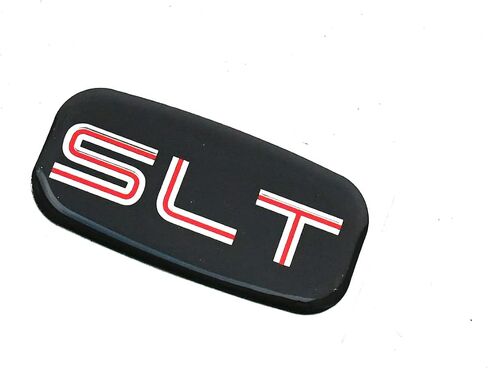 2Pcs SLT Cab Emblems 3D Badge Logo Roof Pillar Replacement for 99-07 Silverado Tahoe Suburban 15036134 Pickup Truck SUV (Chrome Red) in Saudi Arabia