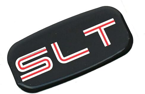 2Pcs SLT Cab Emblems 3D Badge Logo Roof Pillar Replacement for 99-07 Silverado Tahoe Suburban 15036134 Pickup Truck SUV (Chrome Red) in Saudi Arabia