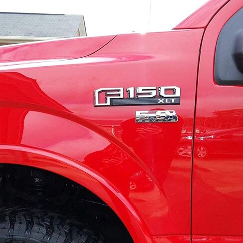 Coyote Engine V8 5.0L Howling Emblem Coyote Badge Emblem for EM2430 302 Boss GT F150 (2 pcs Silver) in Saudi Arabia
