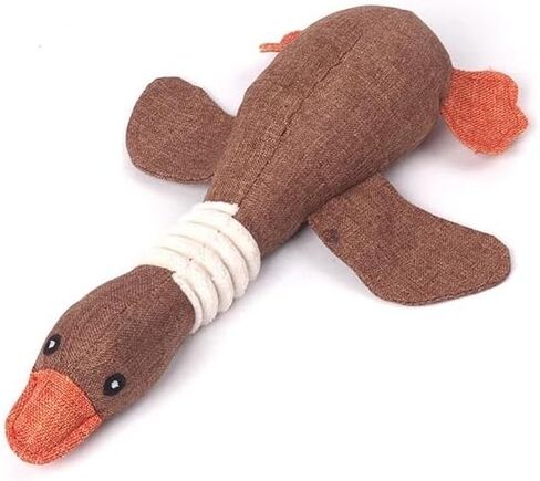 LL Goods - Top Indestructible Dog Toys: Brown Duck Plush Collection - Strong Toys for Aggressive Chewers, Long-Lasting Chews!, Grey in Saudi Arabia