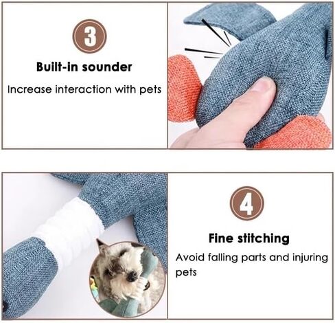 LL Goods - Top Indestructible Dog Toys: Brown Duck Plush Collection - Strong Toys for Aggressive Chewers, Long-Lasting Chews!, Grey in Saudi Arabia