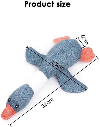 LL Goods - Top Indestructible Dog Toys: Brown Duck Plush Collection - Strong Toys for Aggressive Chewers, Long-Lasting Chews!, Grey in Saudi Arabia