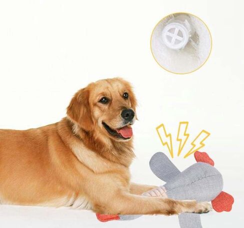 LL Goods - Top Indestructible Dog Toys: Brown Duck Plush Collection - Strong Toys for Aggressive Chewers, Long-Lasting Chews!, Grey in Saudi Arabia
