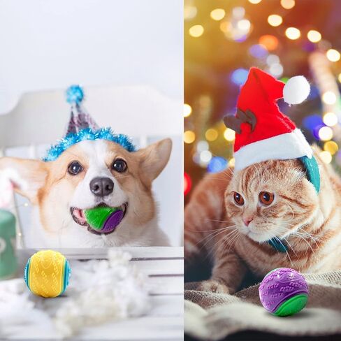 ألعاب مضغ للكلاب تصدر أصواتًا للمضغين العدوانيين، ألعاب كروية قوية ومتينة للكلاب مع مطاط طبيعي للكلاب المتوسطة الحجم، مستلزمات الحيوانات الأليفة - أصفر in Kuwait