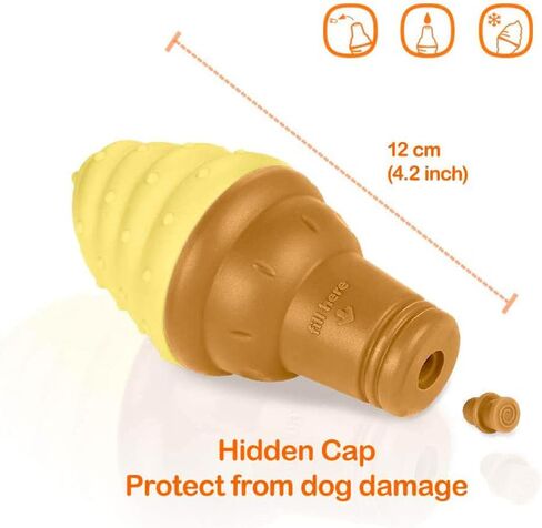 LaRoo Dogs Toys for Summer Cooling, Frozen Dog Toys, Full with Water Frozen, Prevention of Heat Stroke Upgraded Teething Chew Toy (Ice Pop Shape-Green) in Saudi Arabia