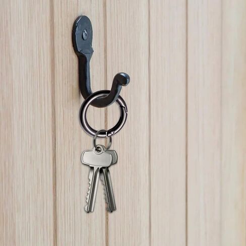 Keychain Trigger Buckle Kit Spring O Ring Round Circle Carabiner Hooks Clip, Spring Snap Keychain with Key Ring in Saudi Arabia