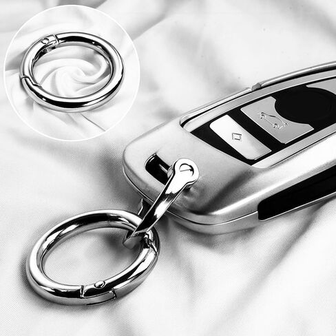 Keychain Trigger Buckle Kit Spring O Ring Round Circle Carabiner Hooks Clip, Spring Snap Keychain with Key Ring in Saudi Arabia