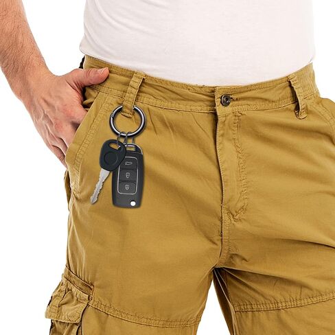 Keychain Trigger Buckle Kit Spring O Ring Round Circle Carabiner Hooks Clip, Spring Snap Keychain with Key Ring in Saudi Arabia
