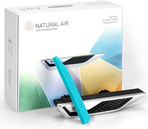 2023 Upadated Newest mountain view Holder Starter Kit Interior Fragrance Natural Air Freshener Diffuser, 0.04 Ounce (Pack of 1), black in Saudi Arabia