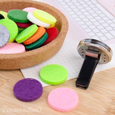 فرامندينو، موزع روائح الزيوت العطرية للعلاج بالسيارات، معطرات هواء السلحفاة، مشابك تزيين مع 10 وسادات لإعادة التعبئة in Kuwait