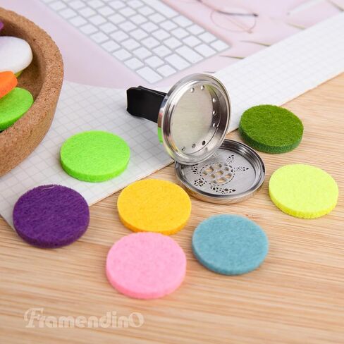 فرامندينو، موزع روائح الزيوت العطرية للعلاج بالسيارات، معطرات هواء السلحفاة، مشابك تزيين مع 10 وسادات لإعادة التعبئة in Kuwait