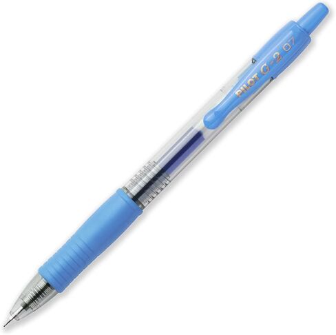 Pilot G-2 Retractable Gel Ink Rollerball Pens - 0.7mm Nib Tip - Wallet Set of 6 - Blue Green Tones in Saudi Arabia