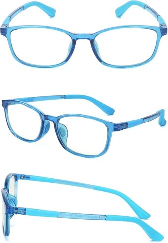 نظارة فوزية بلو لايت إطار نظارة مستطيل للأطفال فوق 15 سنة فما فوق in Kuwait