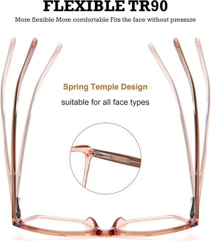 FEISEDY Blue Light Blocking Glasses Cat eye Eyeglasses Spring Hinge Computer Glasses for Unisex B4008 in Saudi Arabia
